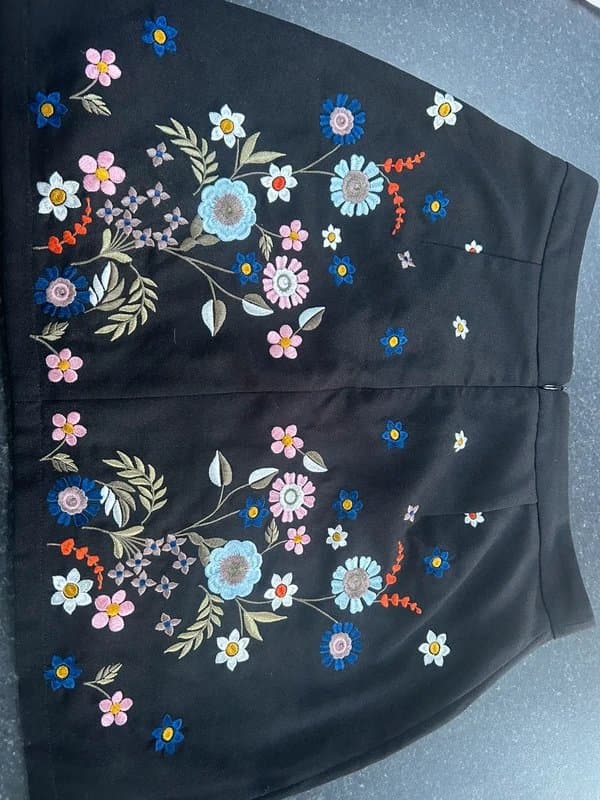 New Look New Look embroidered mini skirt size 12