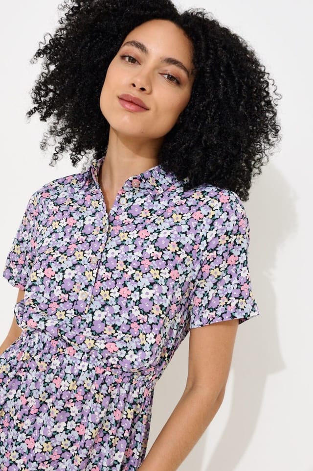 Louche Louche Women's Stanley Multi Pansy Dress - 3