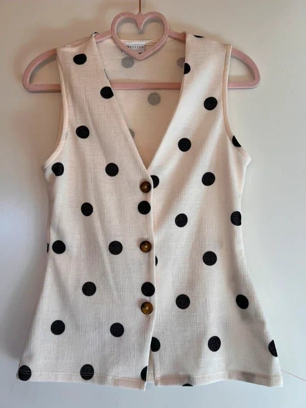 ASOS Asos polkadot waistcoat