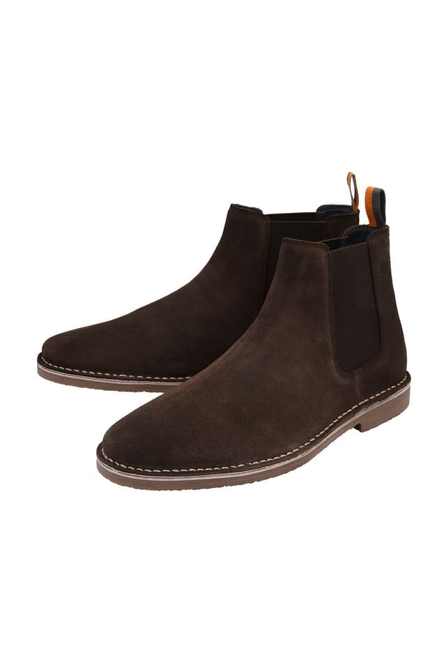 Frank Wright Frank Wright Men's Suede 'Whipp' Chelsea Boots in Brown - 2