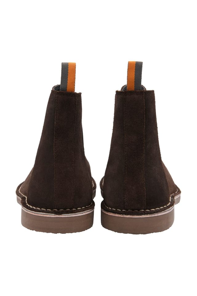 Frank Wright Frank Wright Men's Suede 'Whipp' Chelsea Boots in Brown - 3