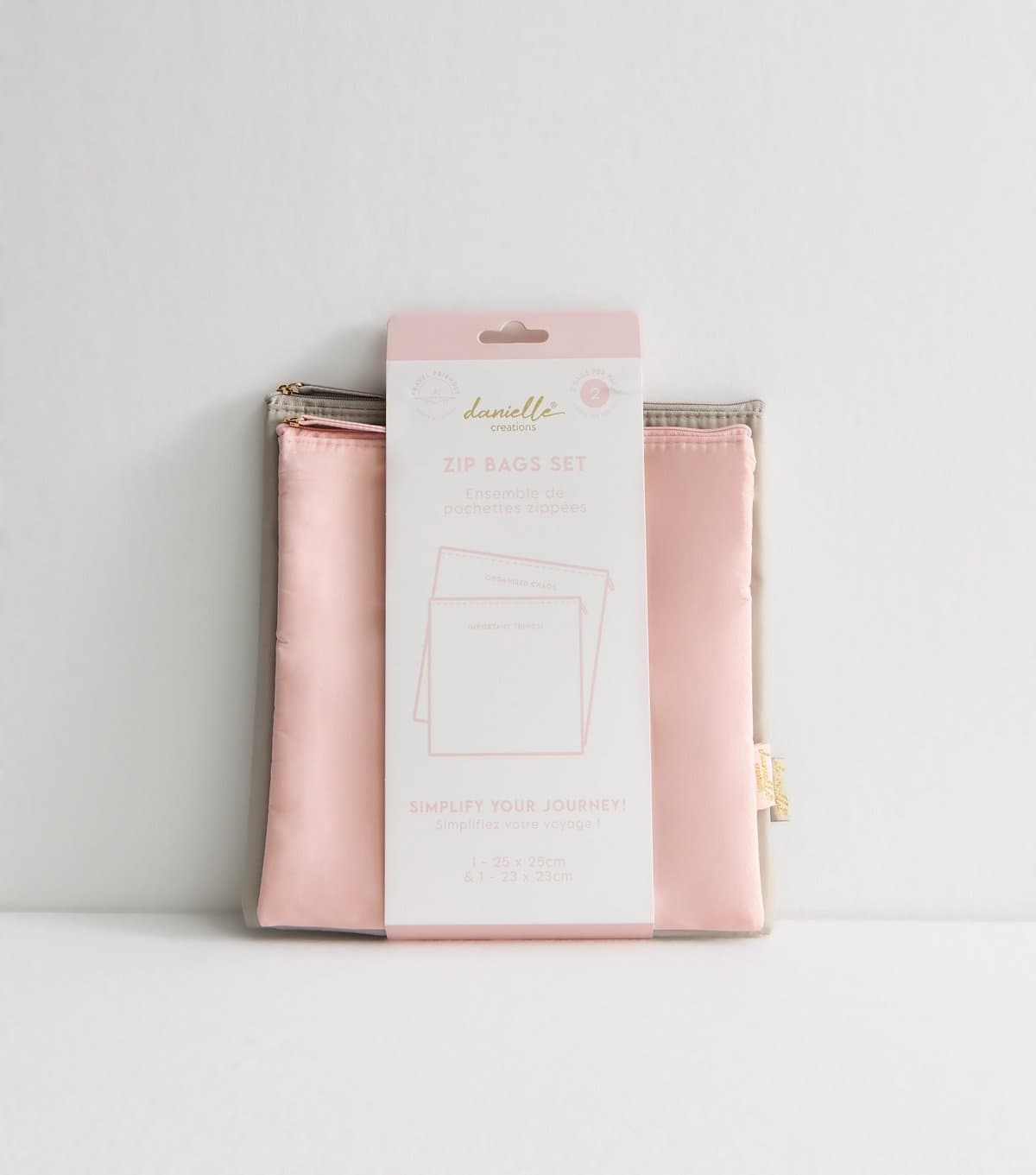 Danielle Creations Multicolour Pack Of 2 Flat Cosmetic Bags Danielle New Look