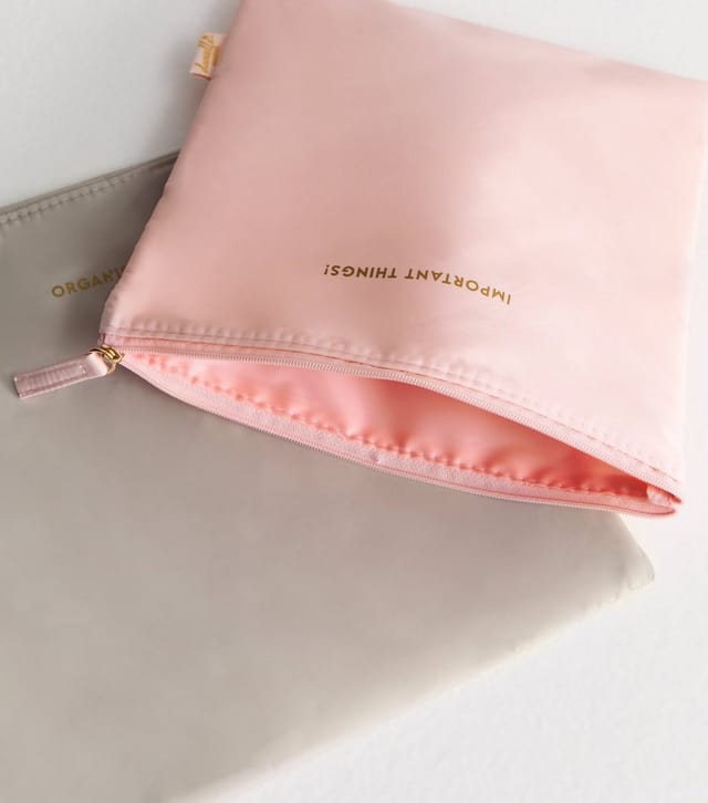 Danielle Creations Multicolour Pack Of 2 Flat Cosmetic Bags Danielle New Look - 3