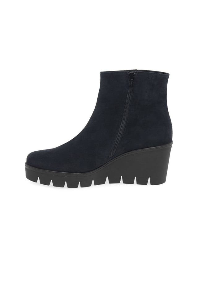 Gabor Gabor Women's 'Utopia' Chunky Wedge Heel Ankle Boots in Navy - 2
