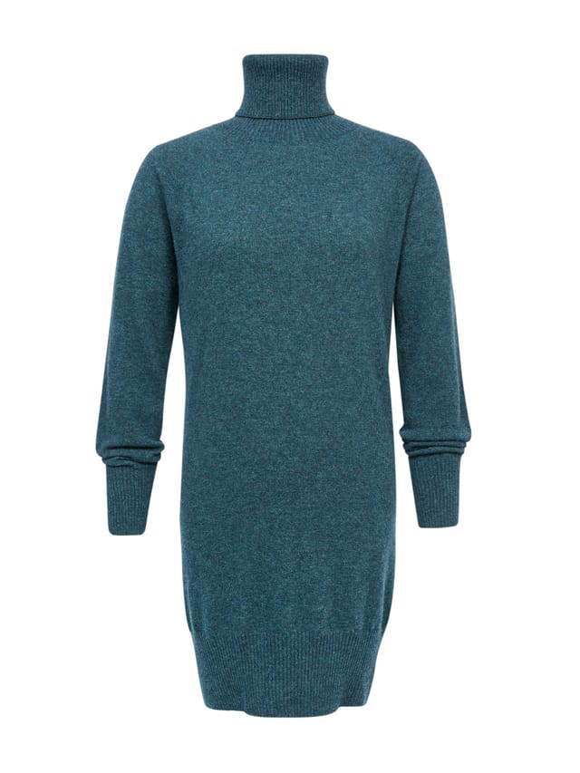 Celtic & Co Celtic & Co Women's Geelong Turtleneck Midi Dress in Turquoise - 2