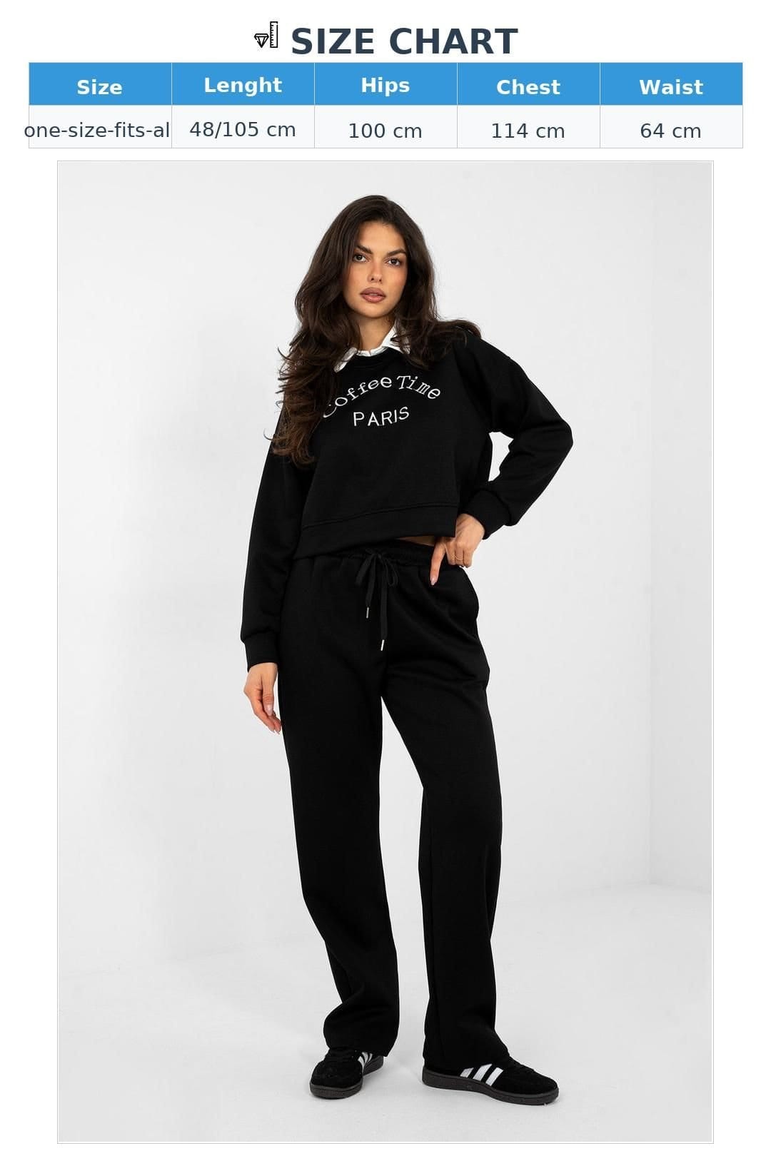 Love Lace Love Lace Women's Embroidered Hoodie & Pants Set in Black - 4