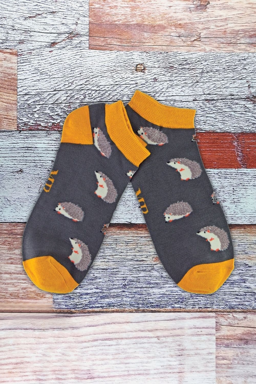 Mr Heron Mr Heron Men's 1 Pack Animal Themed Bamboo Trainer Socks in Navy - 4