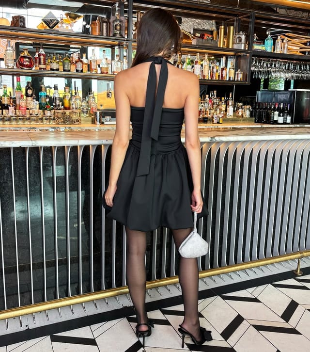 AX Paris Women's Black Bubble Hem Mini Dress AX Paris New Look - 3