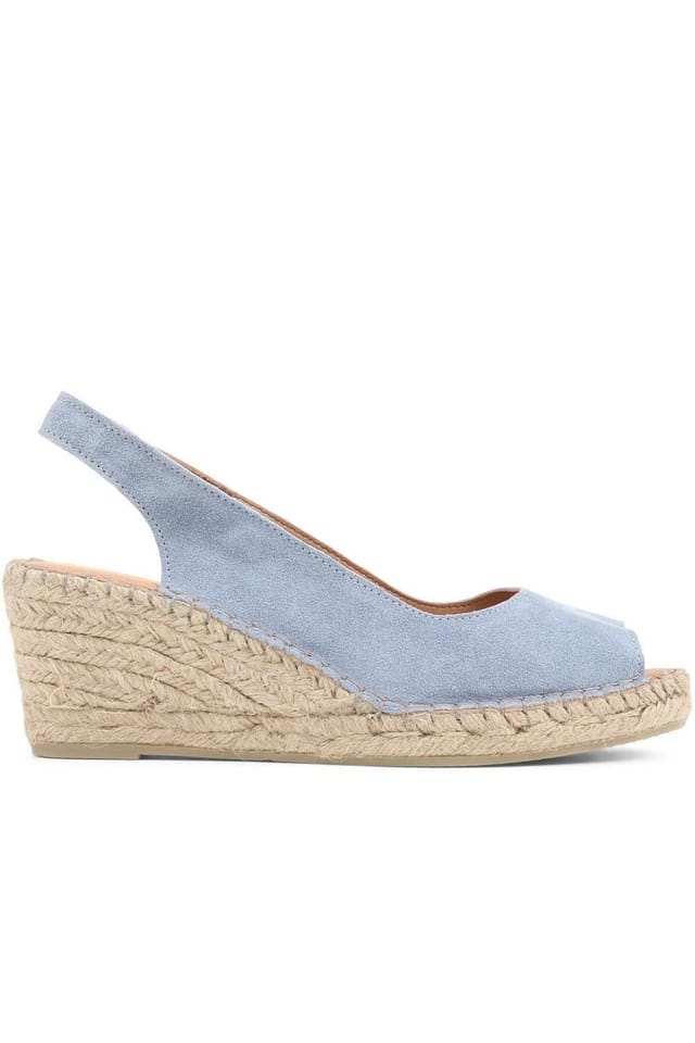 Jones Bootmaker Jones Bootmaker Women's Rosanna Slingback Wedges in Pale Blue - 2