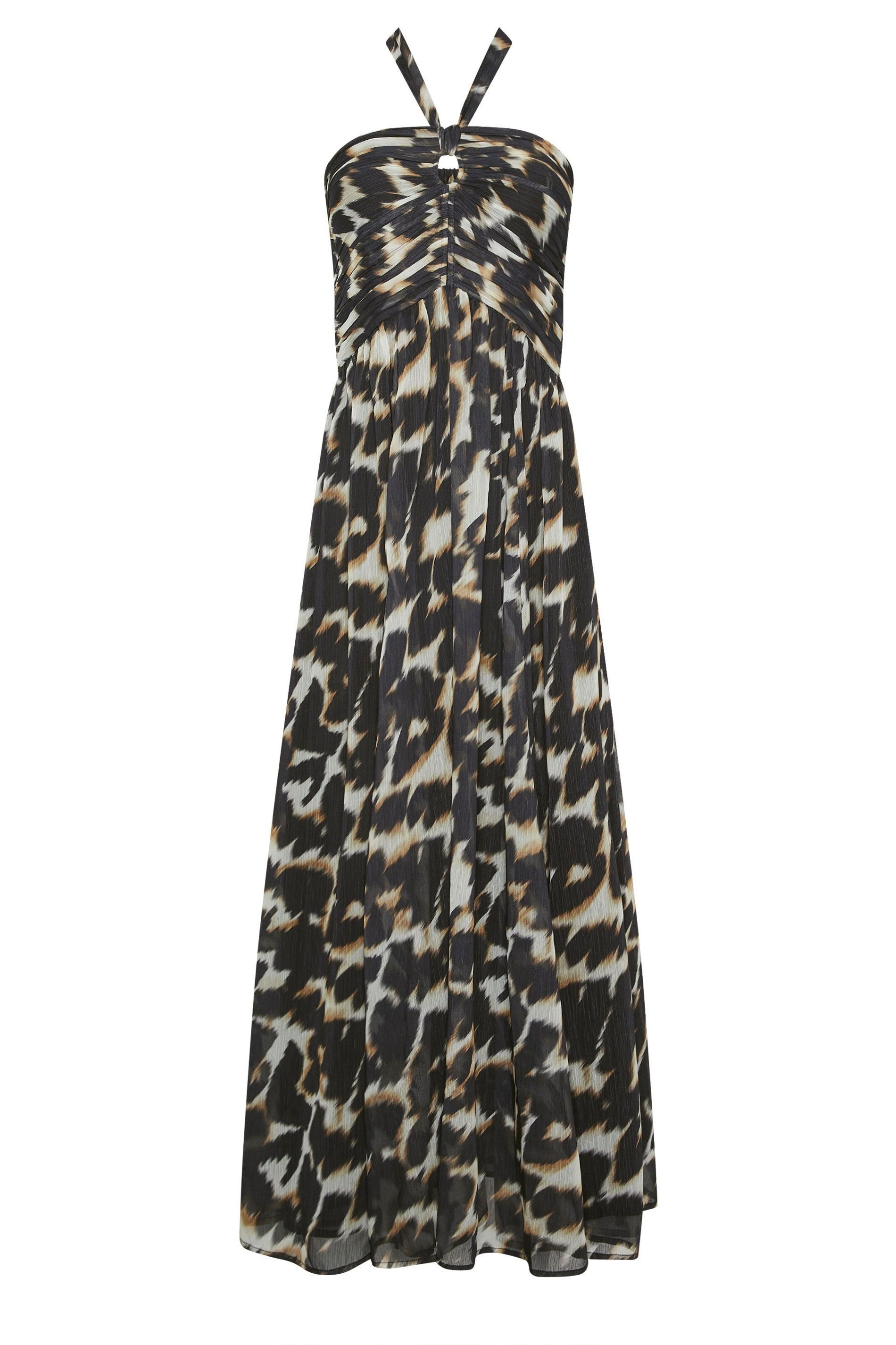 Star By Julien Macdonald Star by Julien Macdonald Women's Leopard Print Halter Neck Maxi Dress in Black - 2