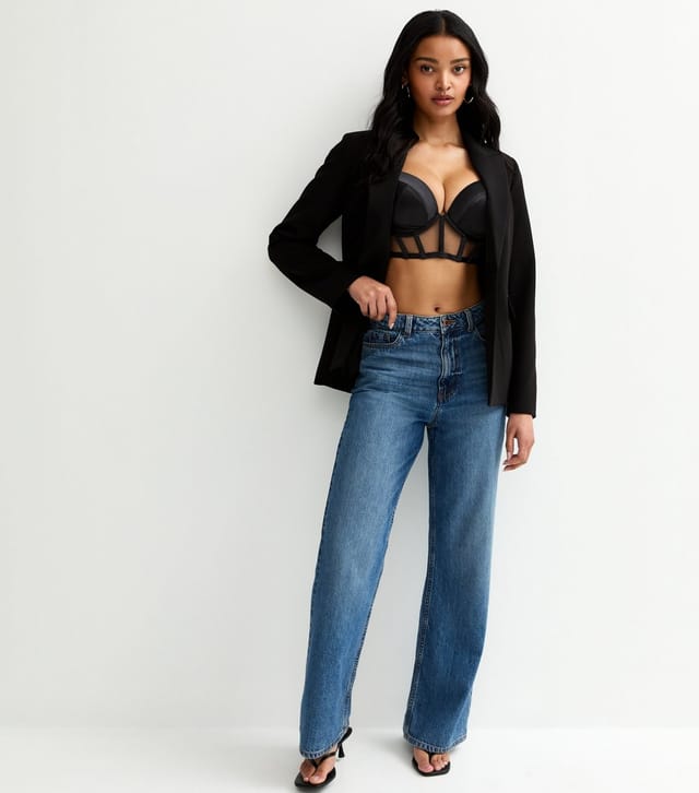 New Look Women's Black DD+ Panelled Corset New Look - 3