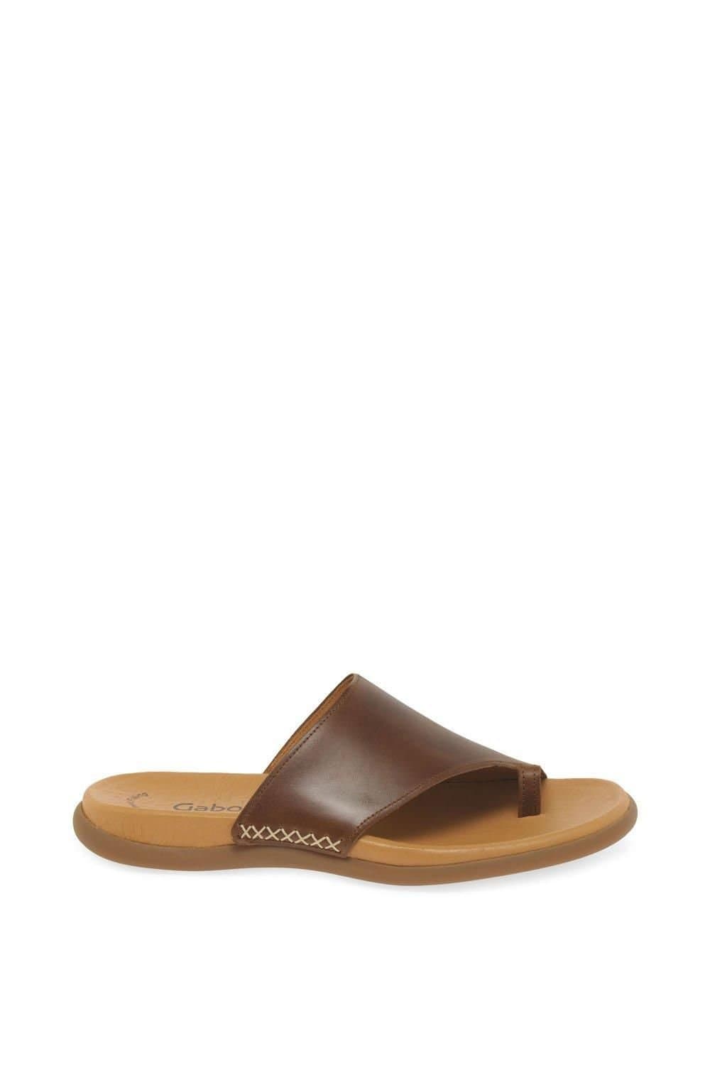 Gabor Gabor Women's 'Lanzarote' Toe Loop Mules in Brown