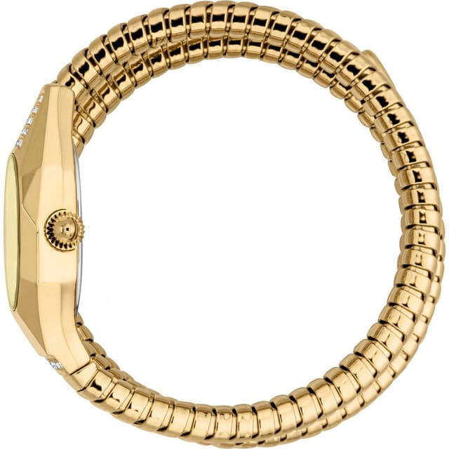 Just Cavalli Just Cavalli Women's JC1L397M0035 Signature Snake 24mm Quartz Watch in Gold - 3