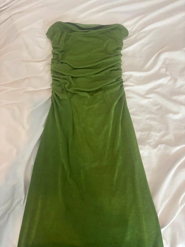 New Look strapless ruched maxi dress - 1