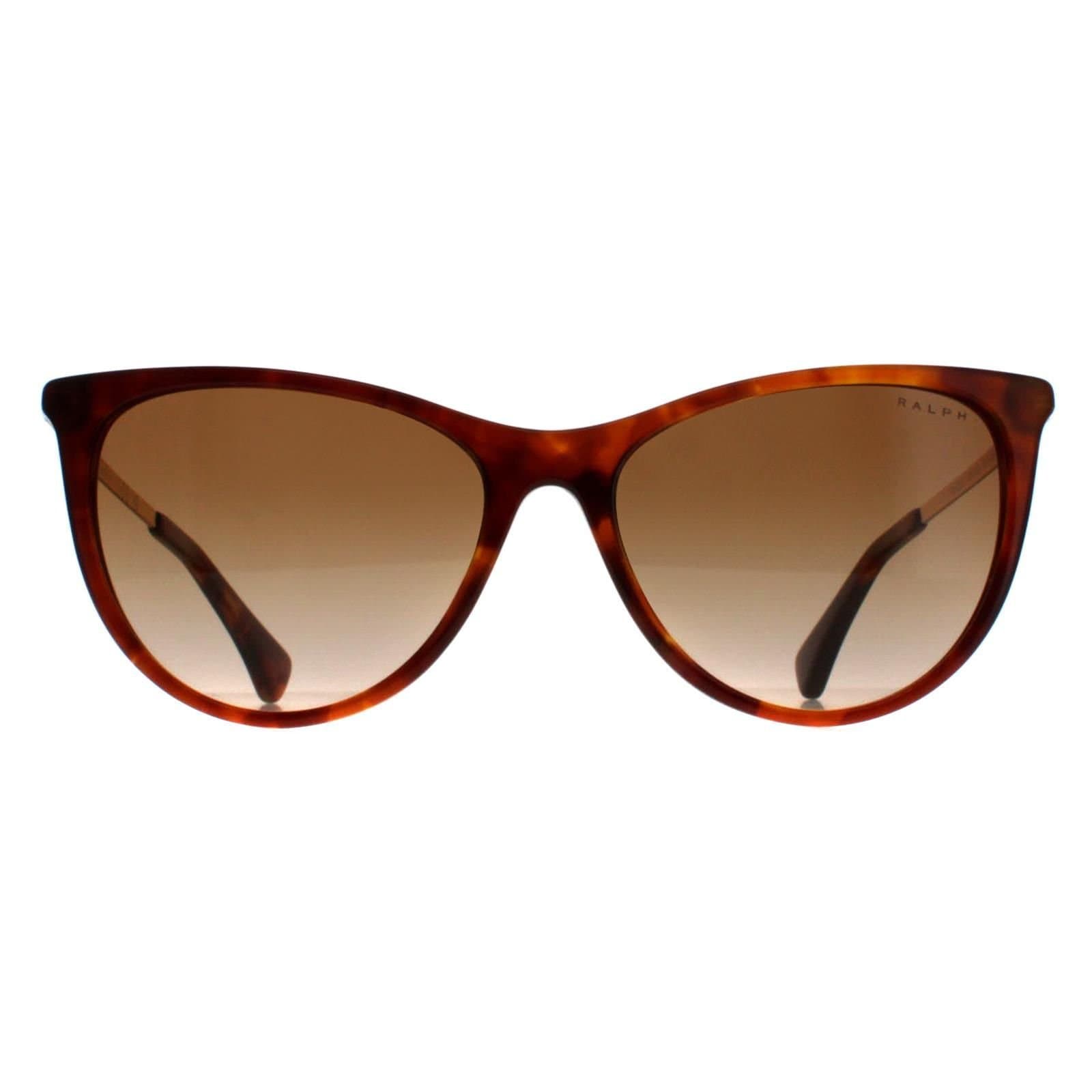 Ralph by Ralph Lauren Ralph by Ralph Lauren Women's Cat Eye Shiny Havana Orange Brown Gradient RA5290