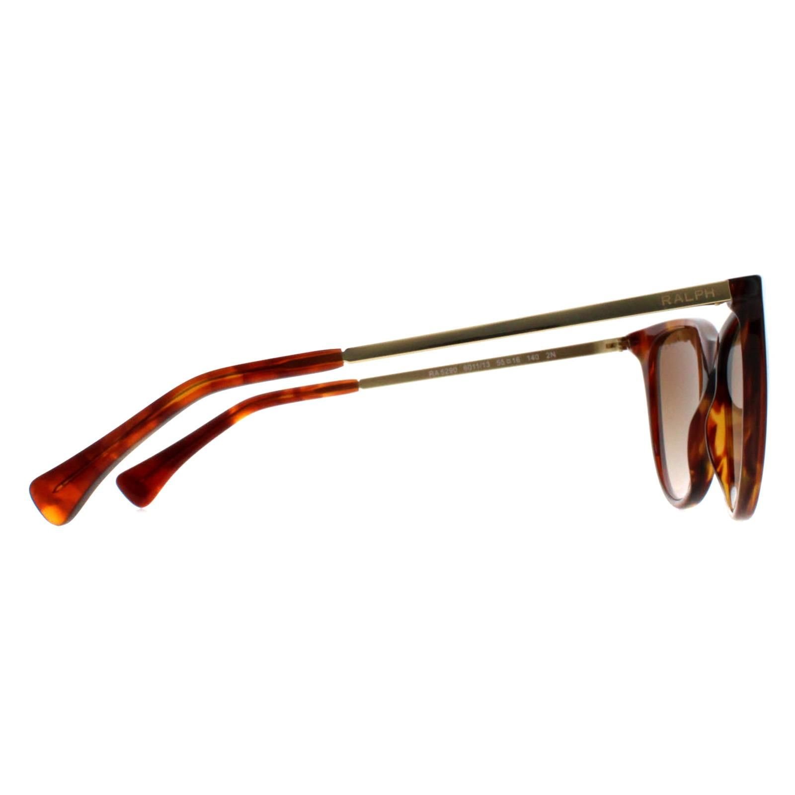 Ralph by Ralph Lauren Ralph by Ralph Lauren Women's Cat Eye Shiny Havana Orange Brown Gradient RA5290 - 4