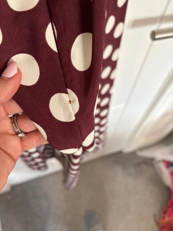 Topshop Topshop brown polka dot jumpsuit size 10