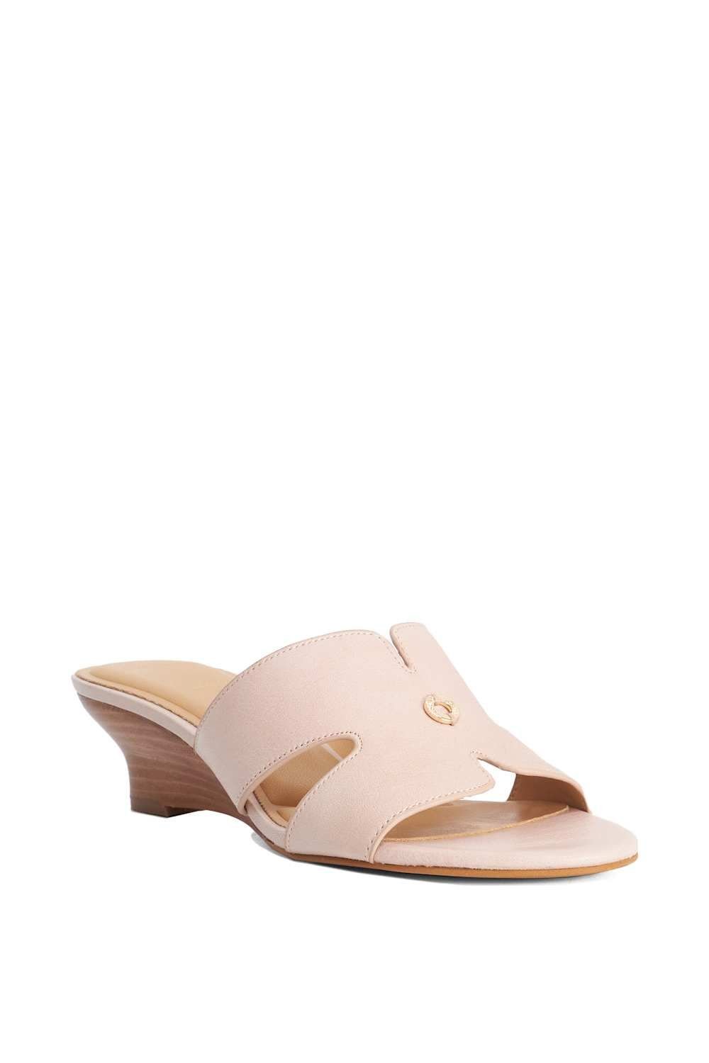 Dune London Dune London Women's Wide Fit 'Kacie' Leather Wedges in Pink - 2