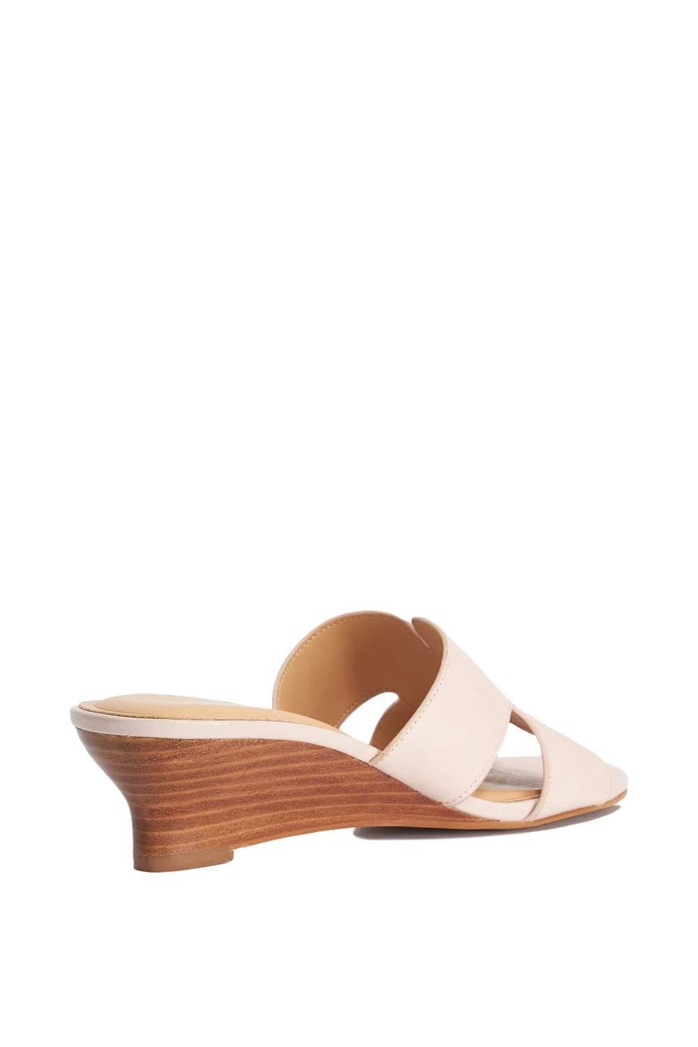 Dune London Dune London Women's Wide Fit 'Kacie' Leather Wedges in Pink - 3