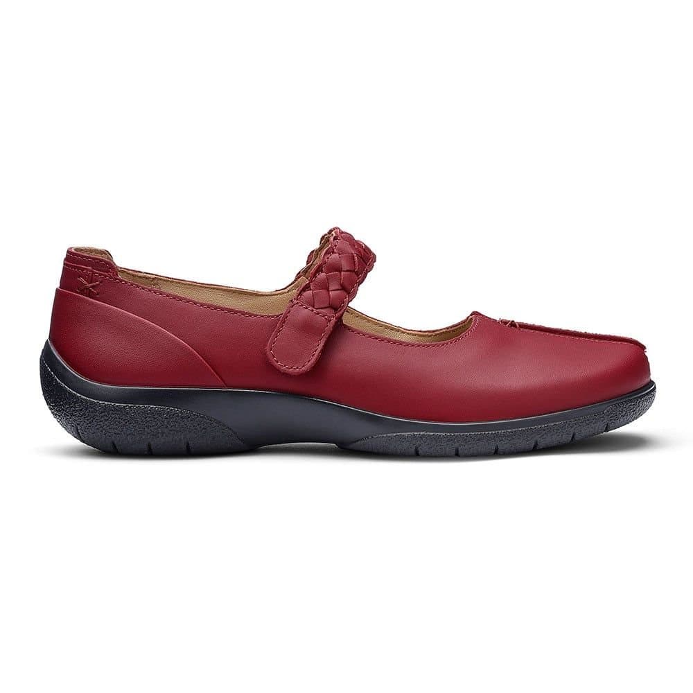 Hotter Hotter Women's Wide Fit 'Shake II' Mary Janes in Red