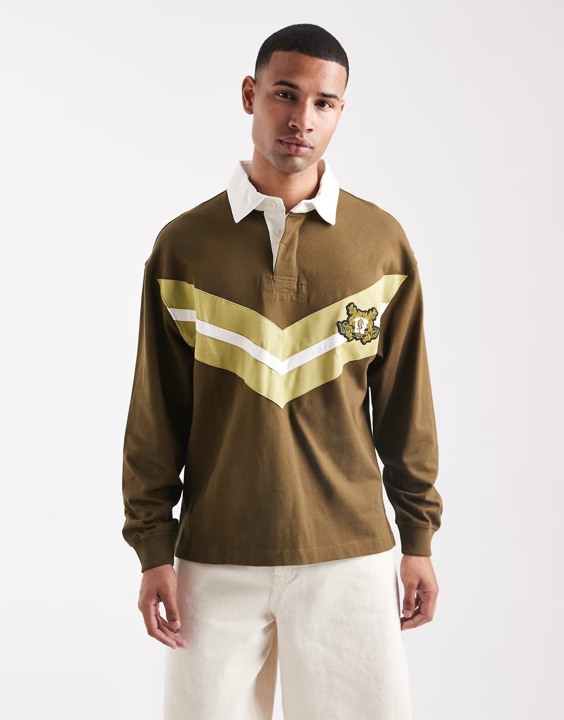 ASOS Hugo Red polo rugby shirt in green