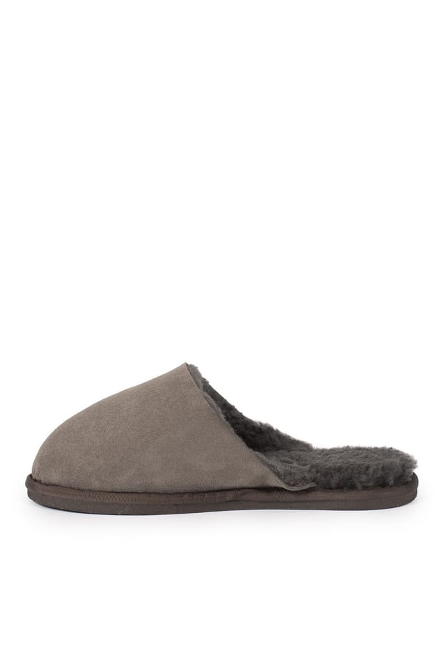 Celtic & Co Celtic & Co Women's ' British Sherling Mules in Dark Brown - 3