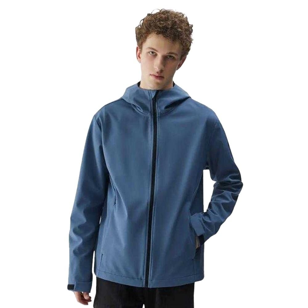 4F 4F Men's WSS25TSOFM324 Soft Shell Jacket in Blue - 4