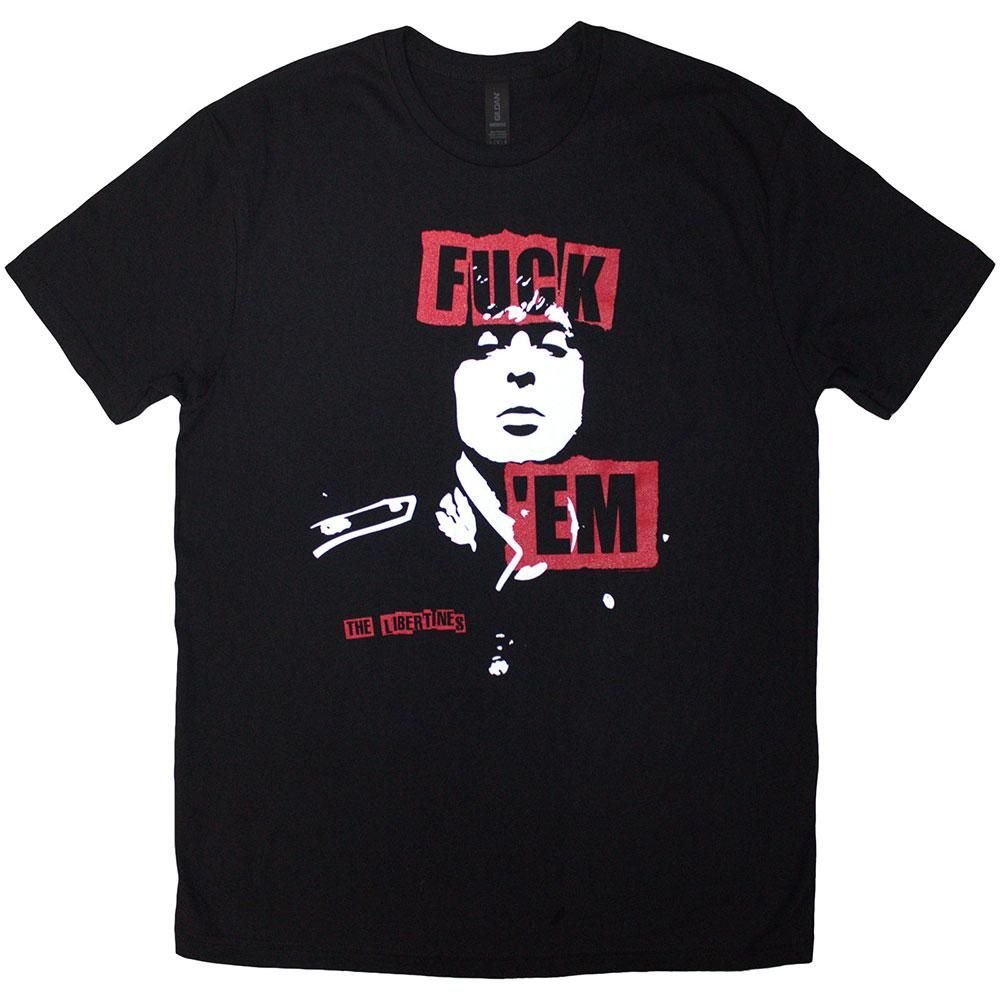 The Libertines The Libertines Men's Em Slogan T-Shirt in Black - 3