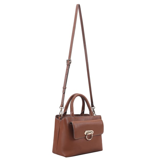 Paul Costelloe Paul Costelloe Women's Navarre Leather Multi Way Bag in Tan - 3
