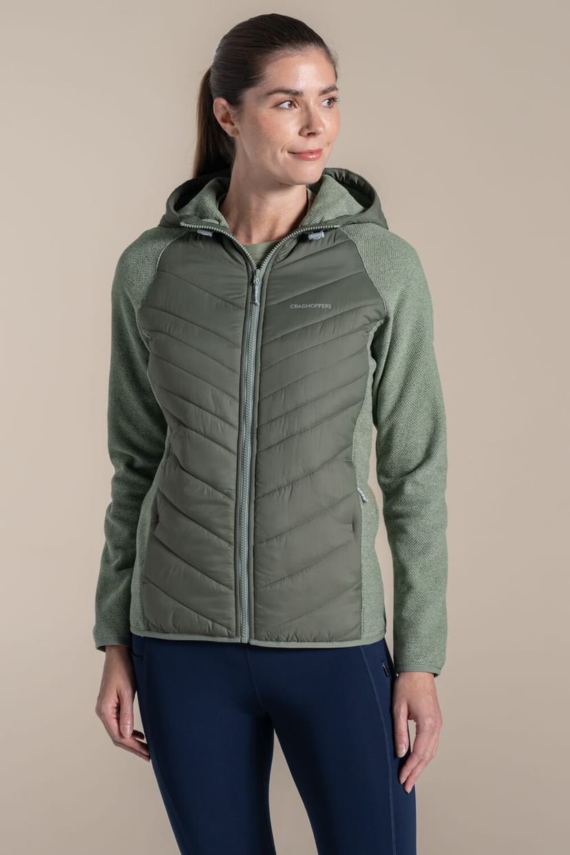 Craghoppers Craghoppers Women's Zayas Hooded Water-Repellent Jacket in Green - 1