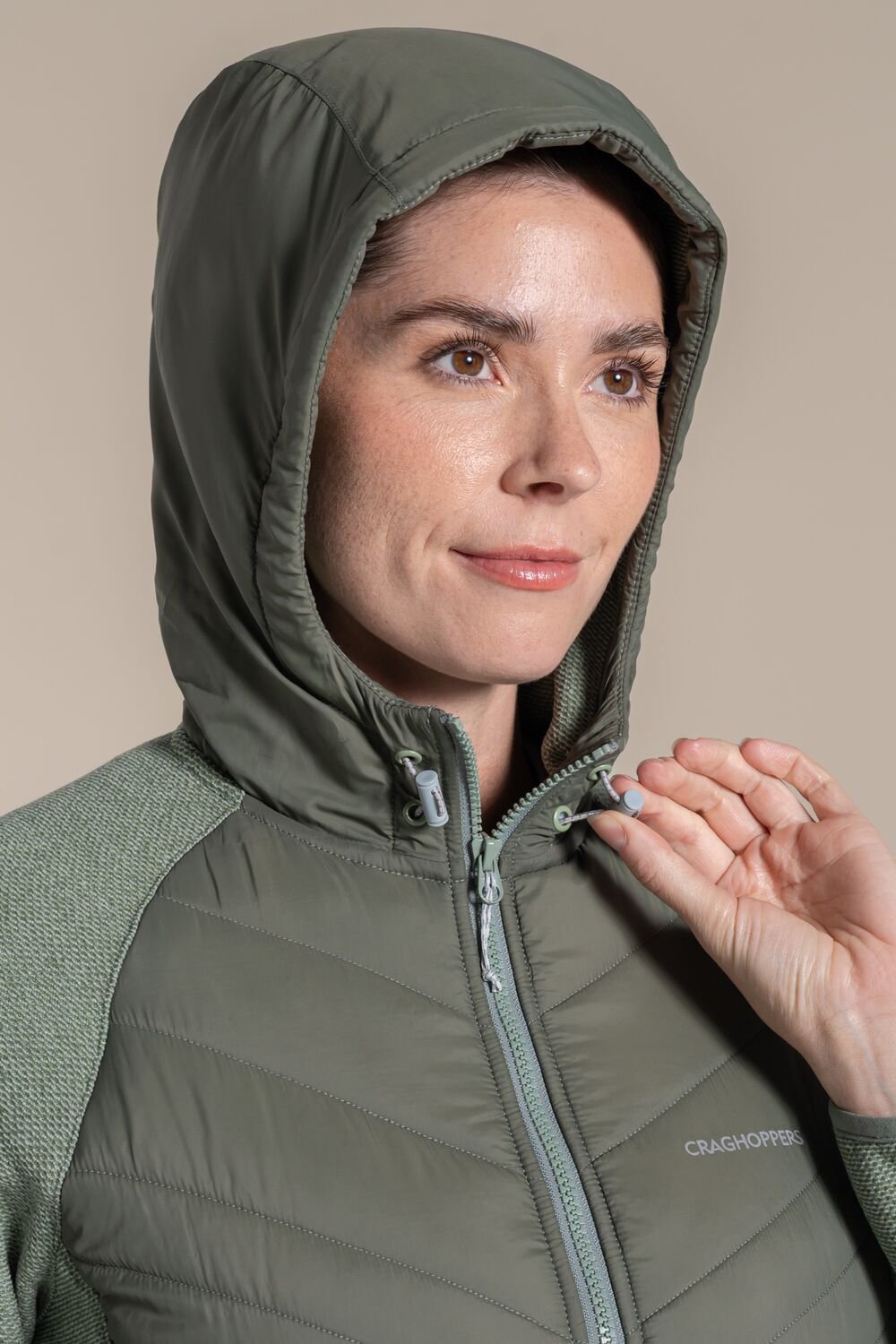 Craghoppers Craghoppers Women's Zayas Hooded Water-Repellent Jacket in Green - 4