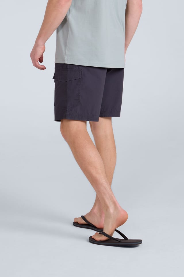 Animal Animal Men's 'Atlantis' Cotton Cargo Shorts Casual Multi Pocket Stylish Half Pants in Charcoal - 3