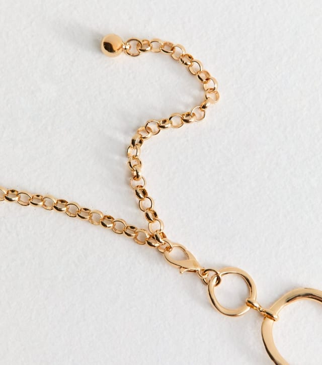 New Look Gold Tone Love Chain Belt New Look - 3