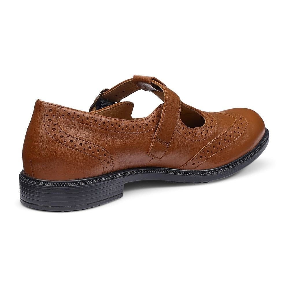 Hotter Hotter Women's 'Lumen' T-Bar Shoes in Tan - 4