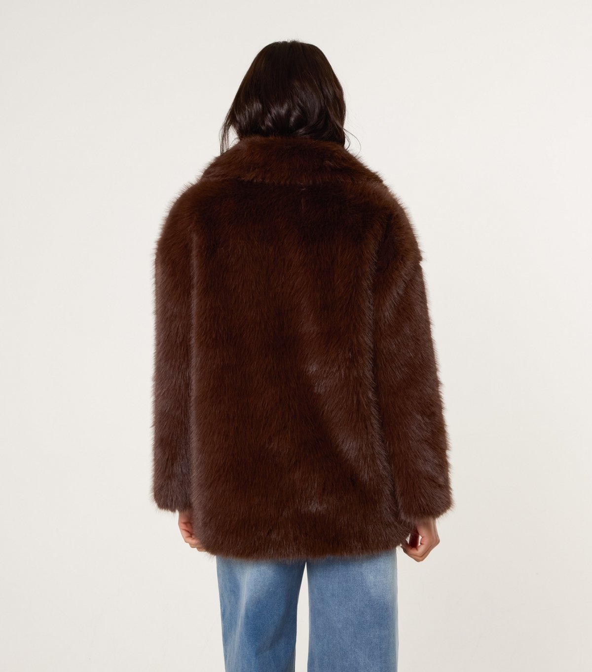 Blue Vanilla Women's Brown Faux Fur Jacket Blue Vanilla New Look - 4