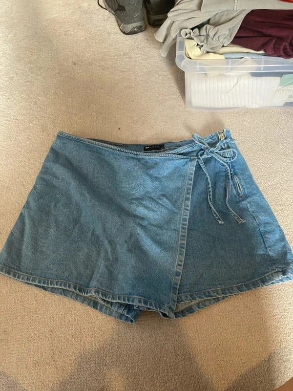 ASOS ASOS denim skort size 16 true to size