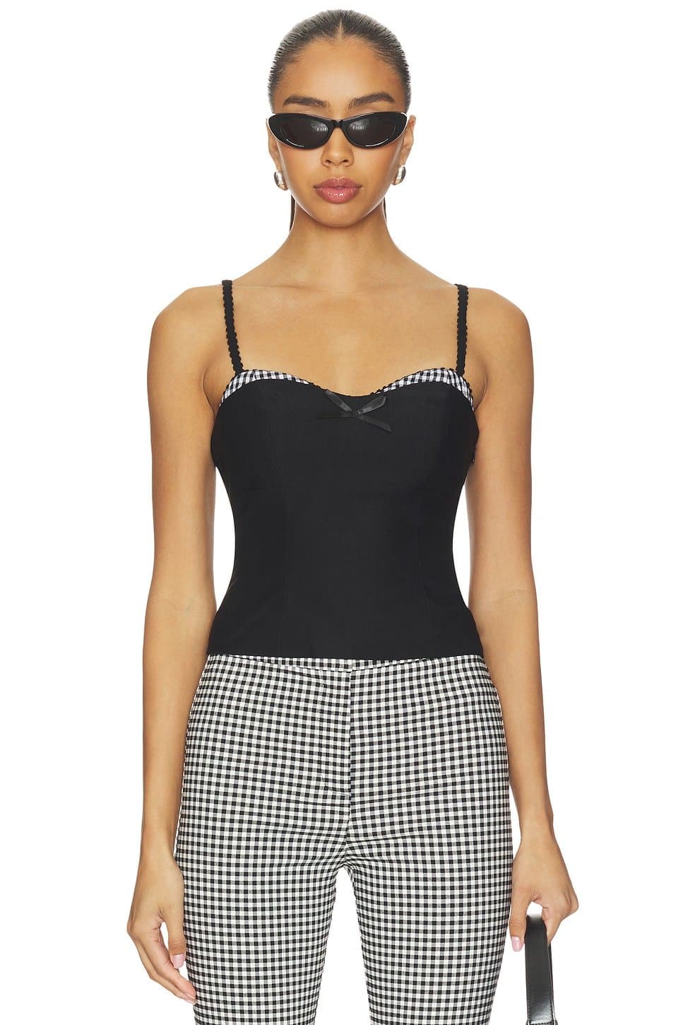 revolve Revolve Black Corset-Style Top