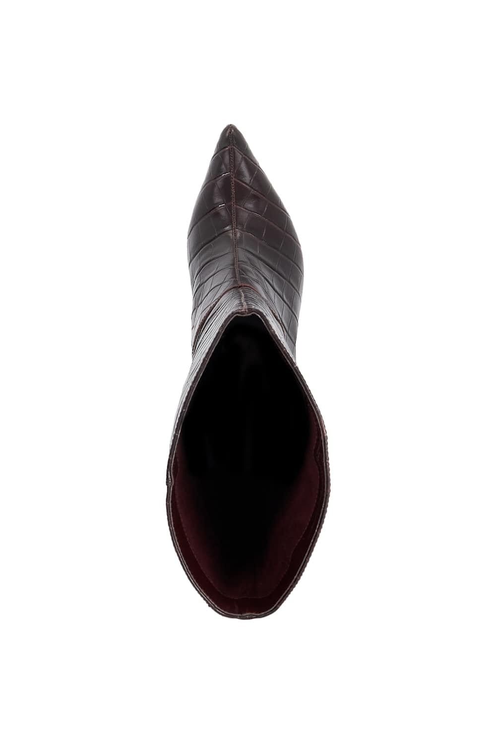 Dune London Dune London Women's 'Olette' Leather Ankle Boots in Red - 4