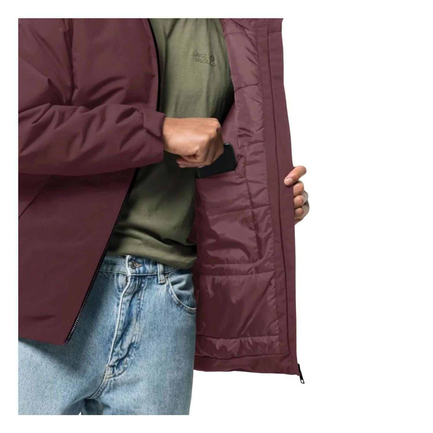 Jack Wolfskin Jack Wolfskin Men's Tempelhof Jacket in Red - 4