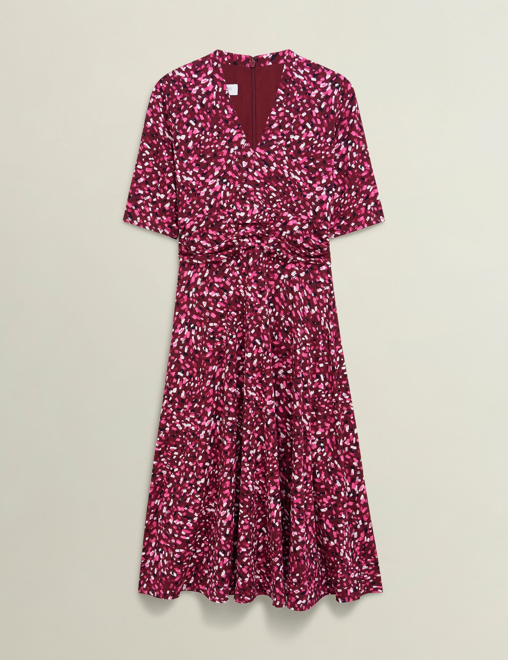 Hobbs London Hobbs London Women's Jaci Jersey Dress in Wine - 2