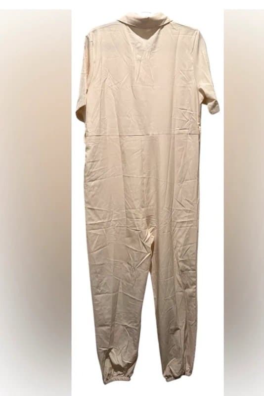 Source Unknown NIP Cream Jogger Jump Suit