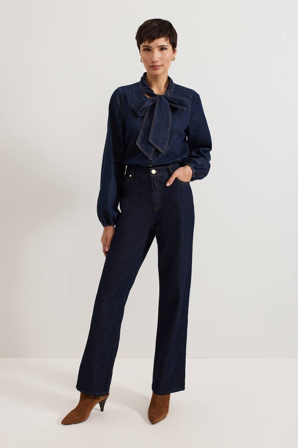 Phase Eight Phase Eight Women's Frankie Straight Leg Jean in Dark Indigo - 3