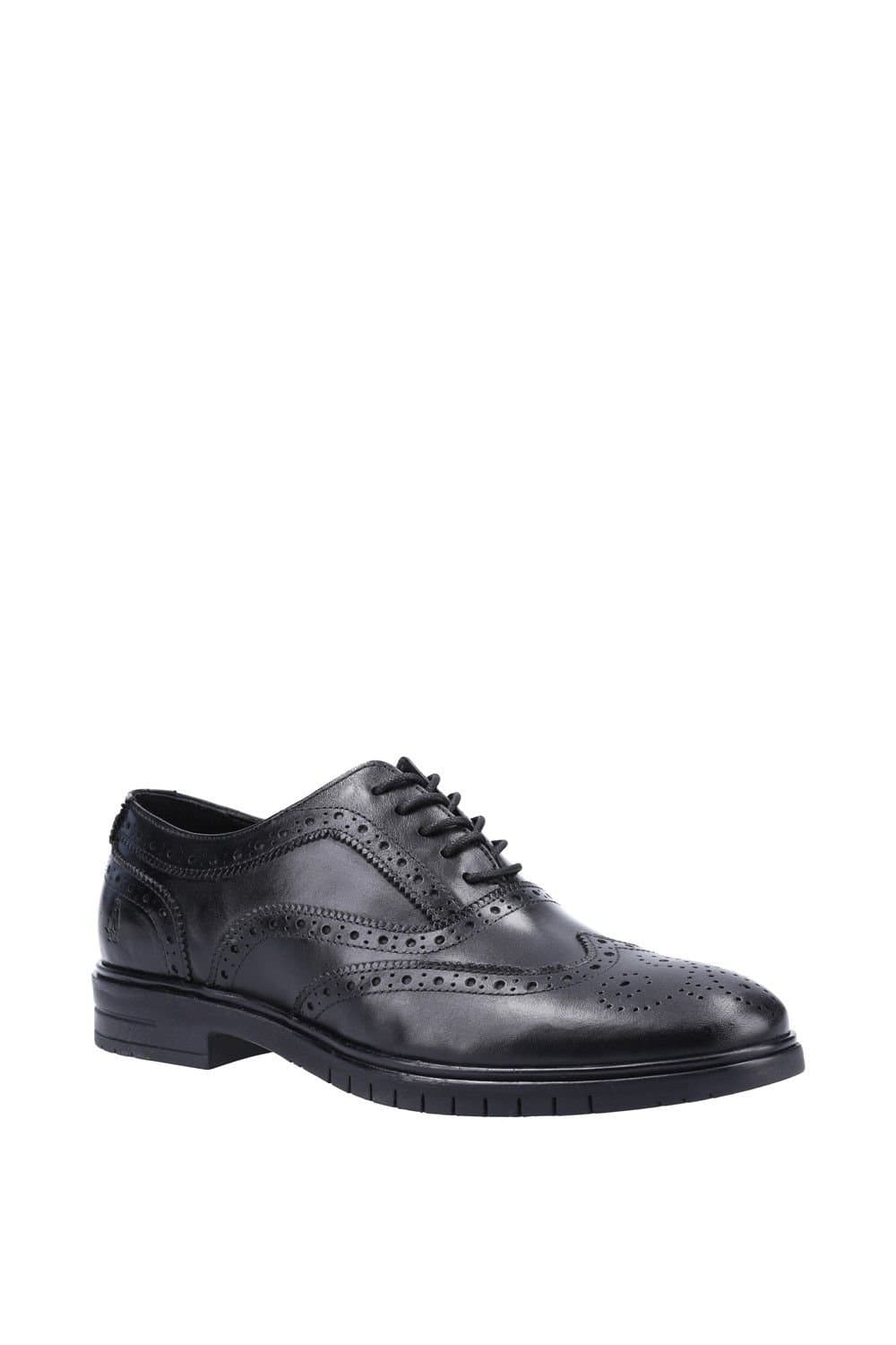Hush Puppies Hush Puppies Men's 'Santiago' Smooth Leather Lace Shoes in Black