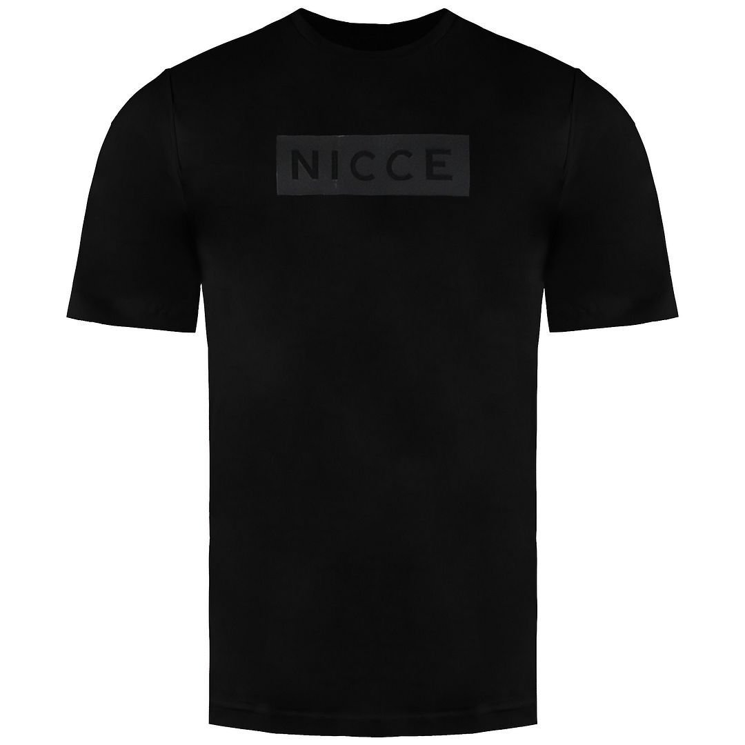 Nicce Nicce Men's Short Sleeve Black Crew Neck Cotton Peak T-Shirt - 2