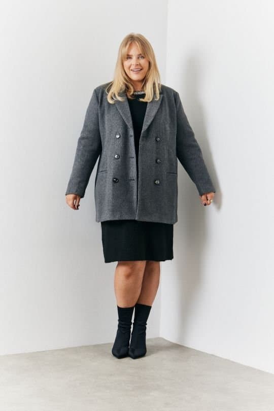 In The Style In The Style Women's Grey Heathman Blazer Coat