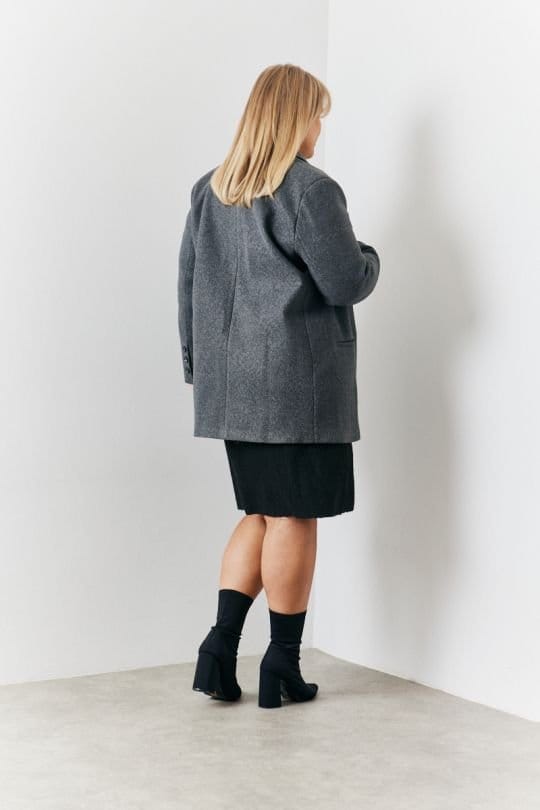 In The Style In The Style Women's Grey Heathman Blazer Coat - 2