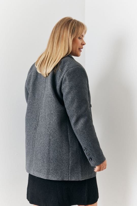 In The Style In The Style Women's Grey Heathman Blazer Coat - 4