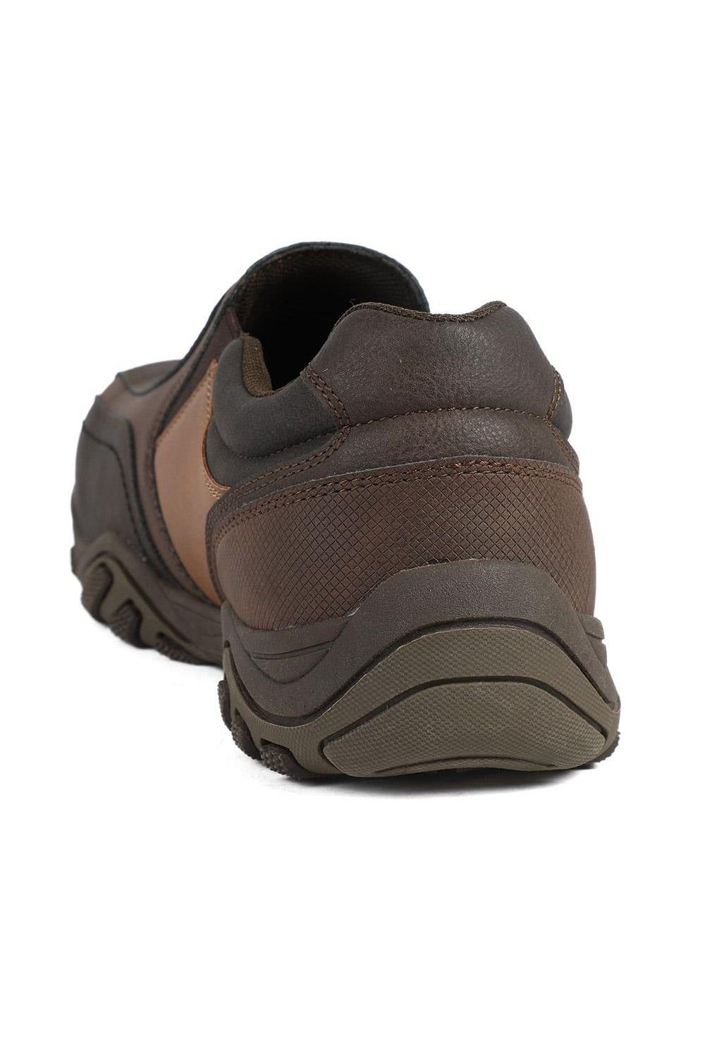 Pavers Pavers Men's Wide Fit Cushioned Slip On Shoes in Brown - 3