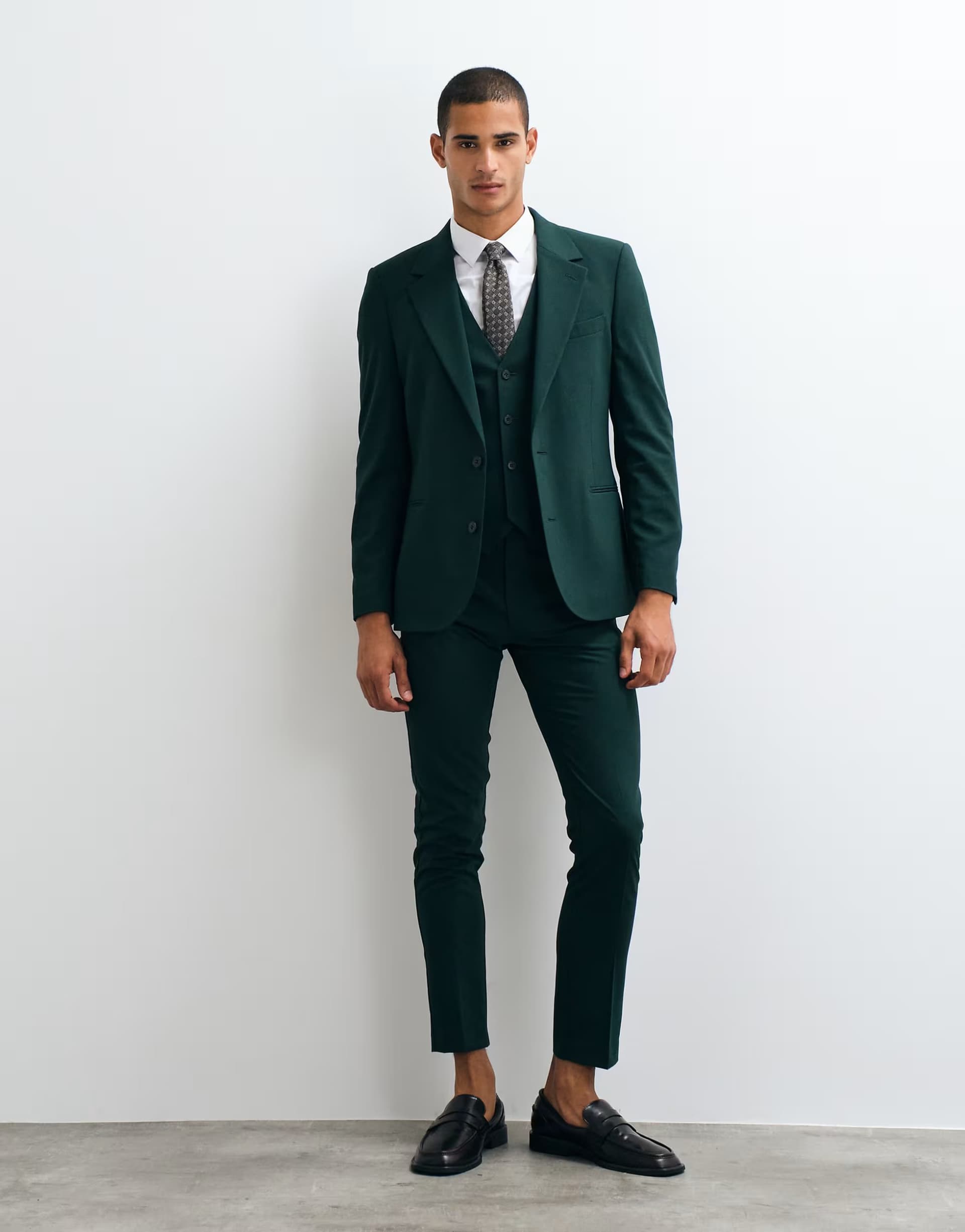 ASOS ASOS DESIGN skinny suit trousers in dark green
