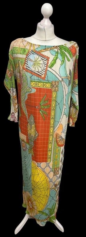 Never Fully Dressed Never Fully Dressed Jem mesh midaxi dress in orange print RRP £120 size M/L
